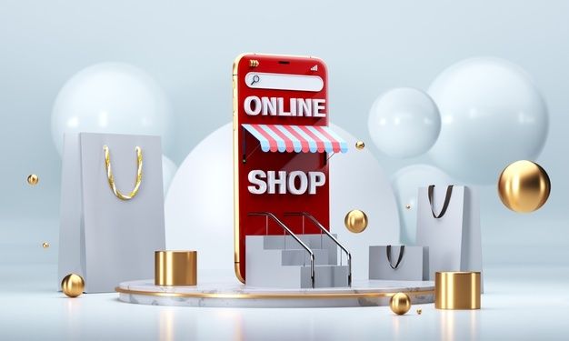 Premium Photo _ Online shopping, mobile store